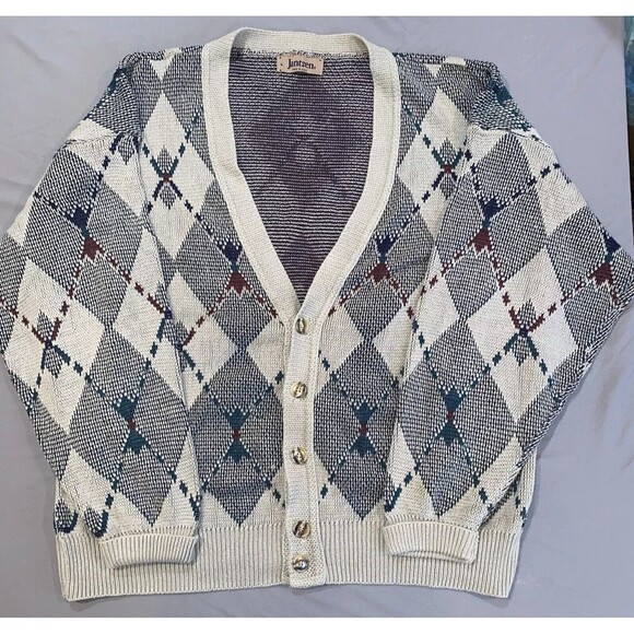 Jantzen Other - Vintage Jantzen Men’s Size Large Pullover Sweater Geometric Grandpa Made In USA